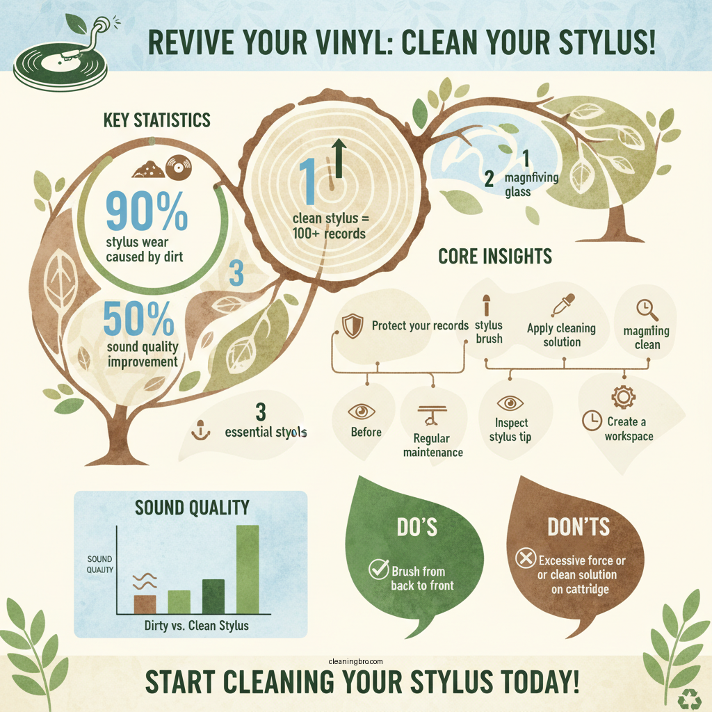 how to clean record stylus - Data Infographic and Statistics