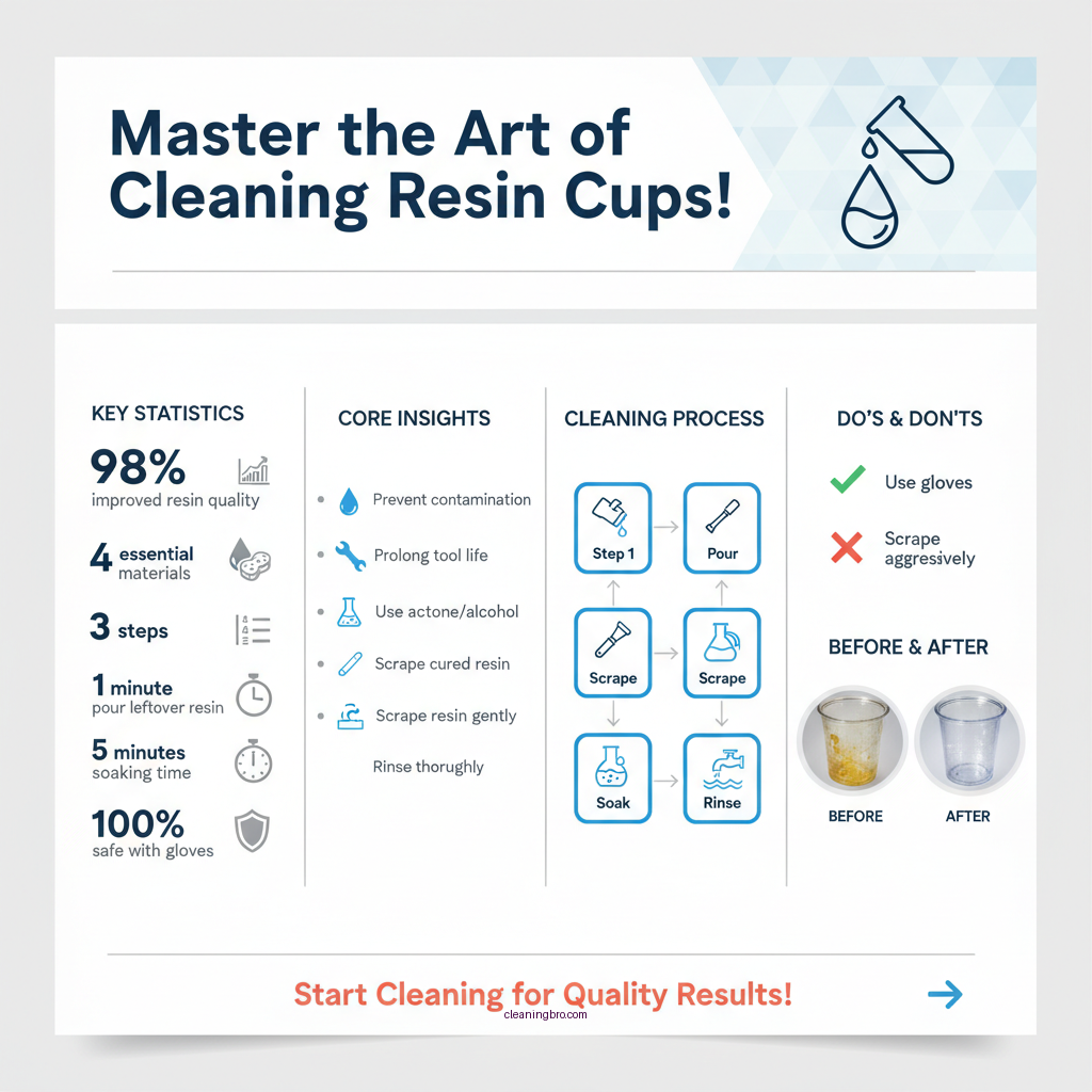 how to clean resin mixing cups - Data Infographic and Statistics