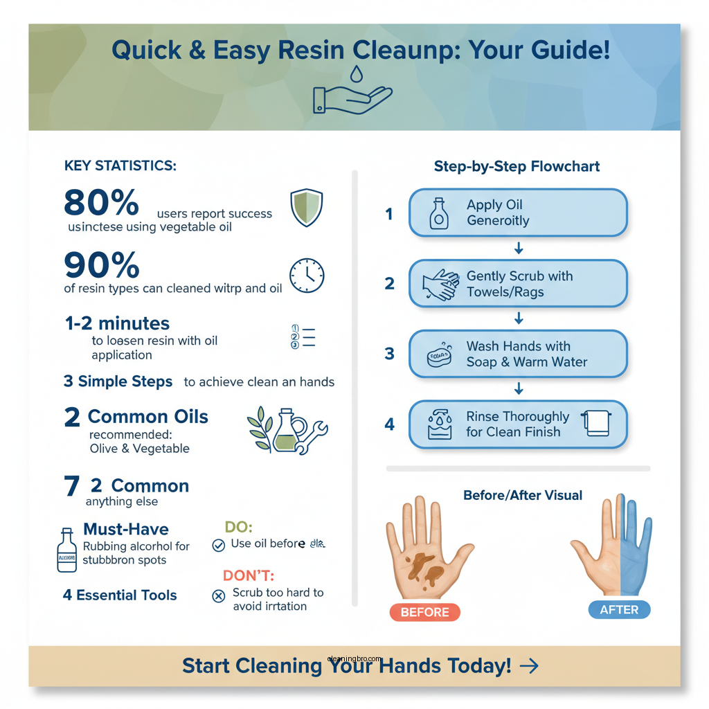 how to clean resin off your hands - Data Infographic and Statistics