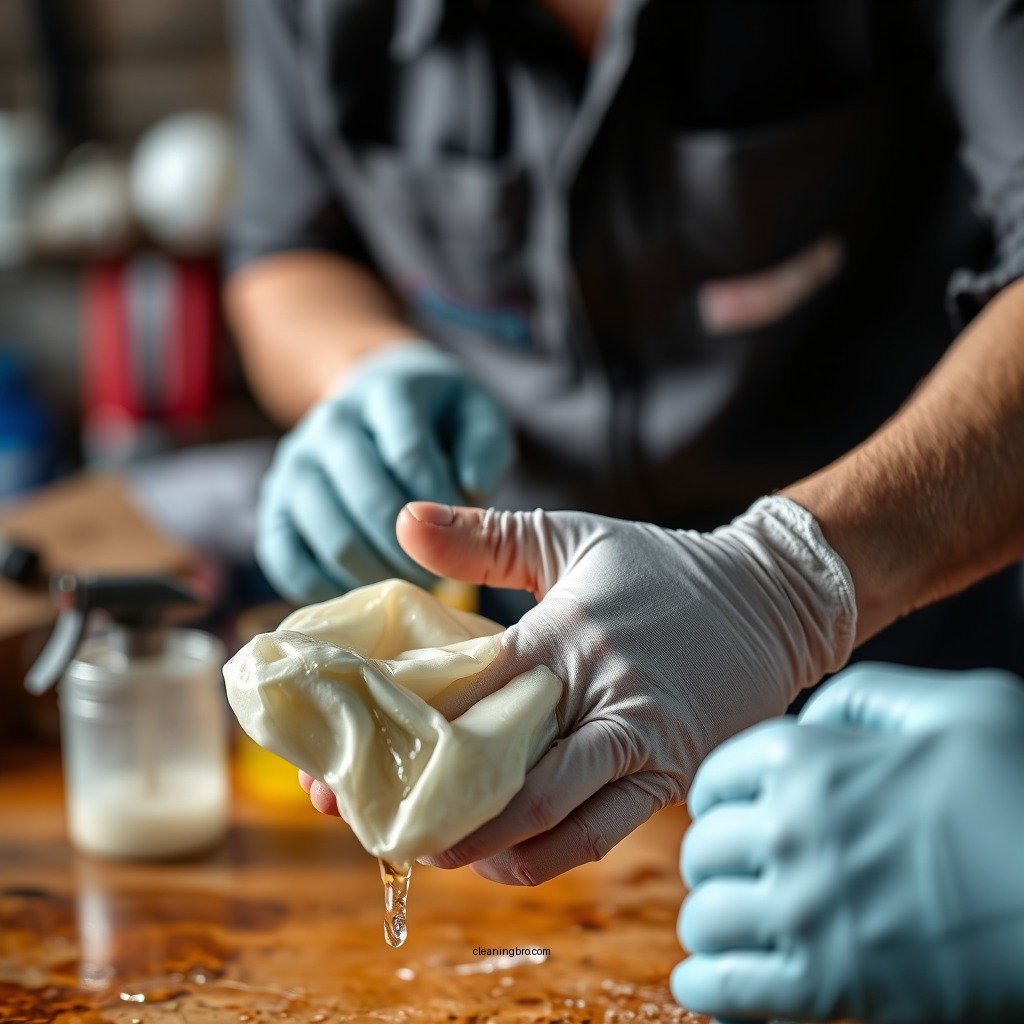 Step-by-Step Cleaning Process - how to clean resin off your hands