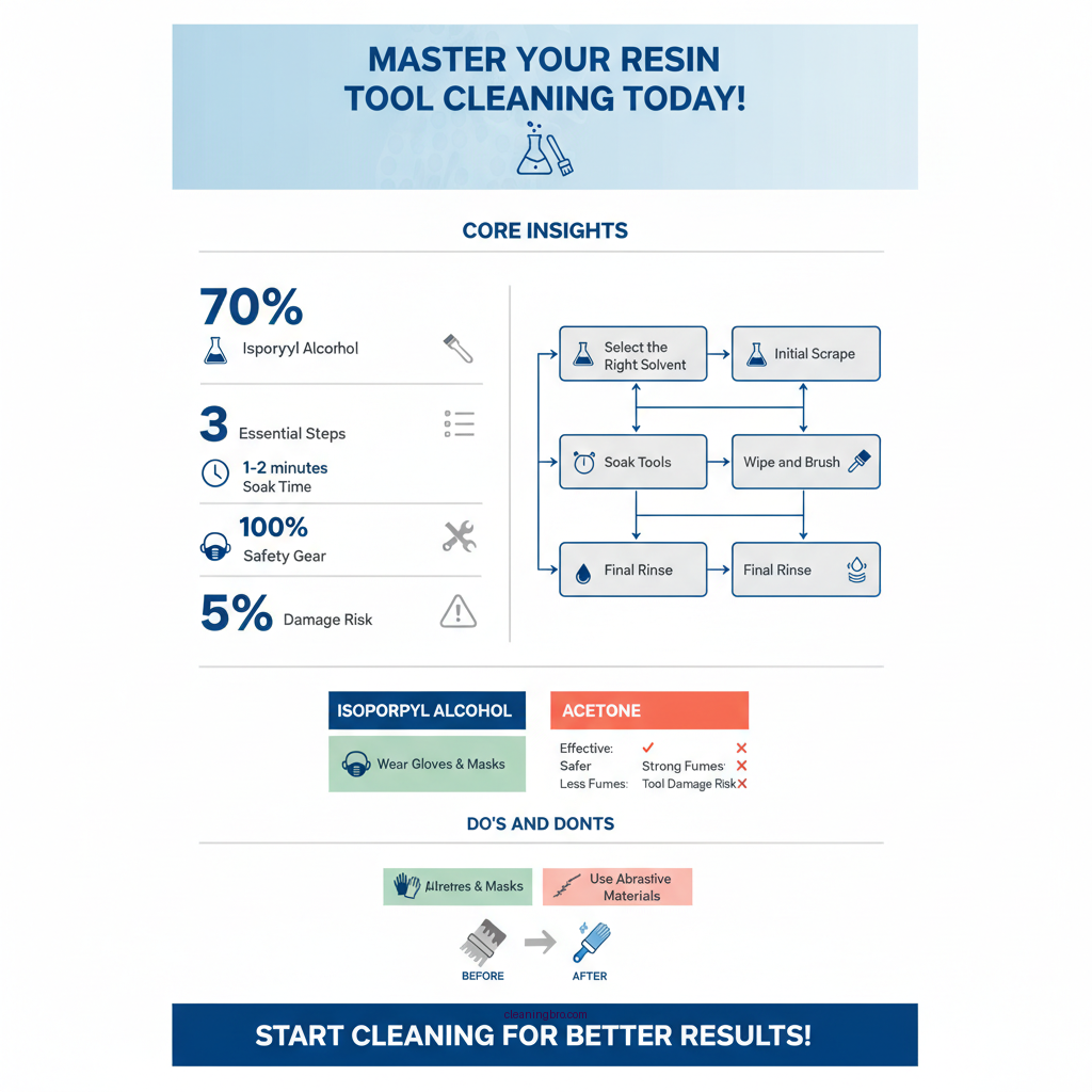 how to clean resin tools - Data Infographic and Statistics