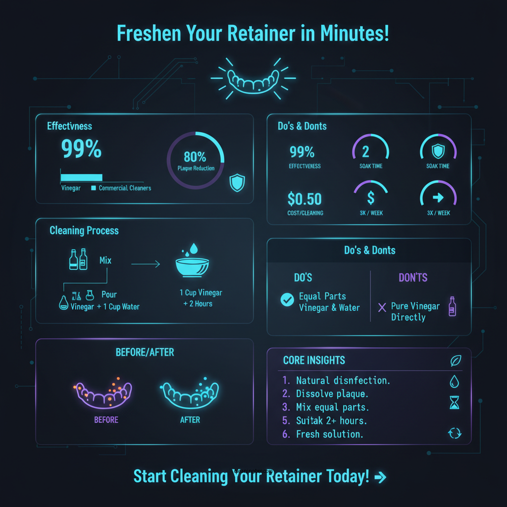how to clean retainer with vinegar - Data Infographic and Statistics