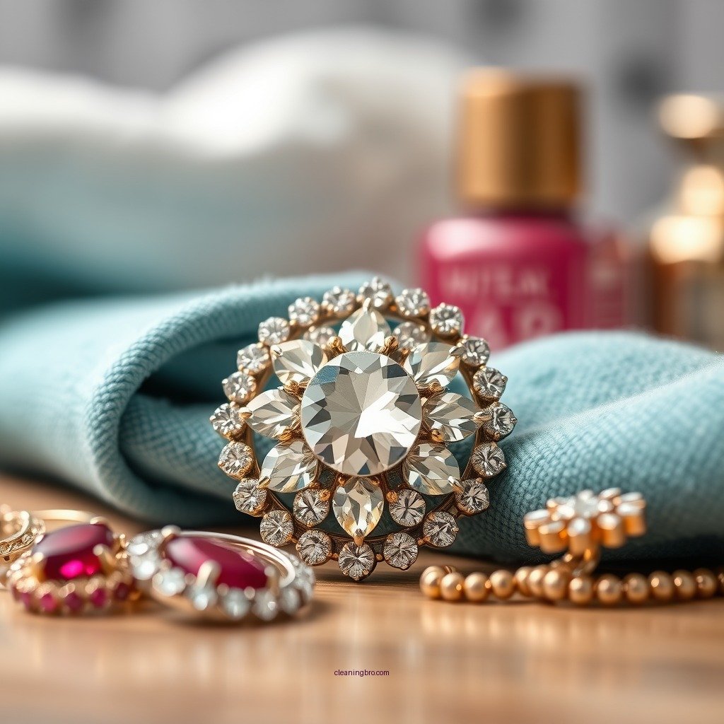 Essential Cleaning Supplies - how to clean rhinestone jewelry