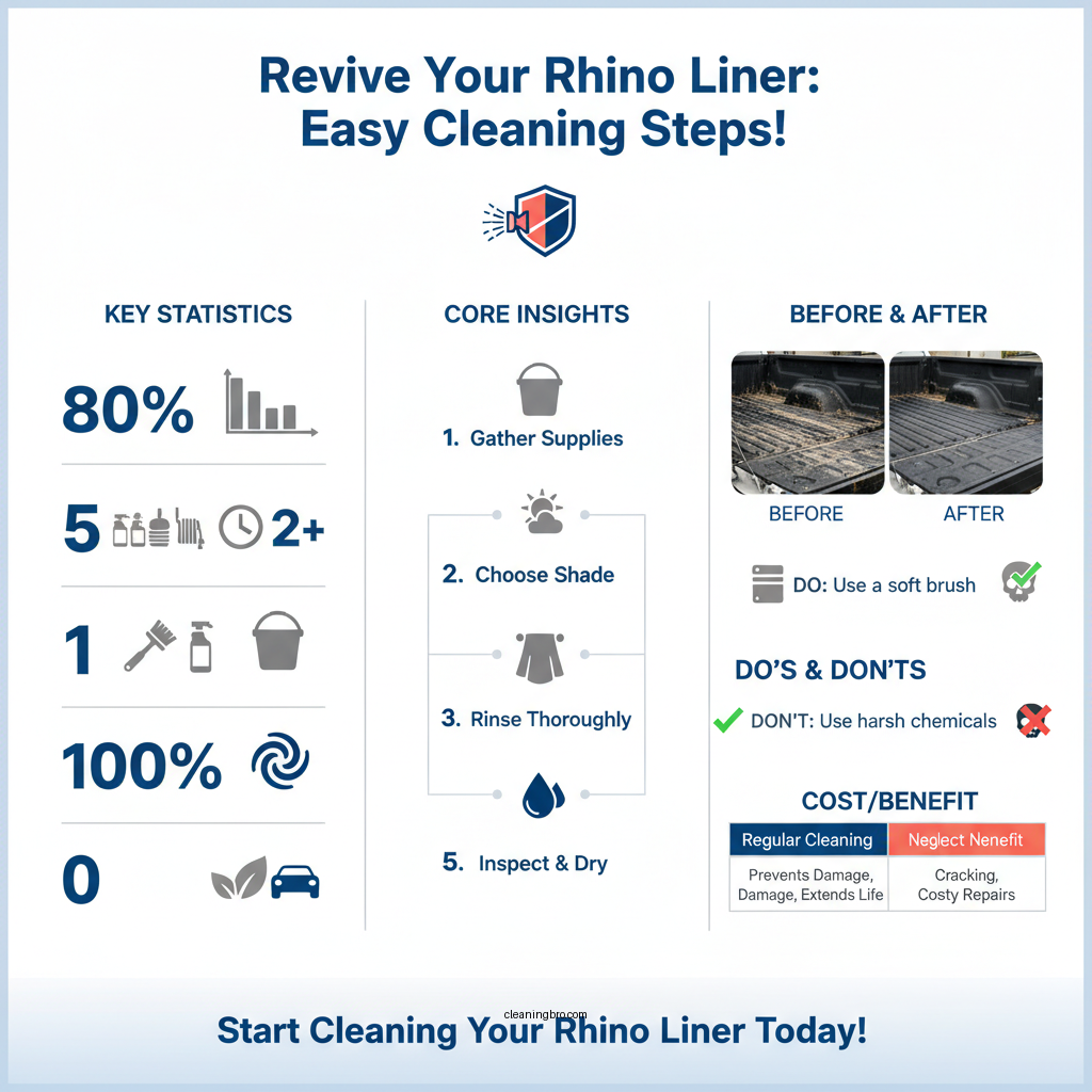how to clean rhino liner - Data Infographic and Statistics