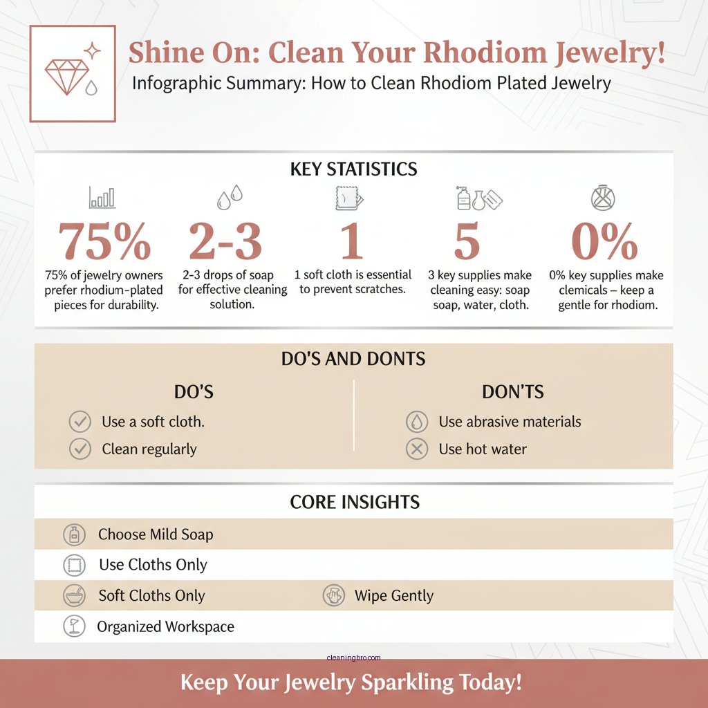 how to clean rhodium plated jewelry - Data Infographic and Statistics