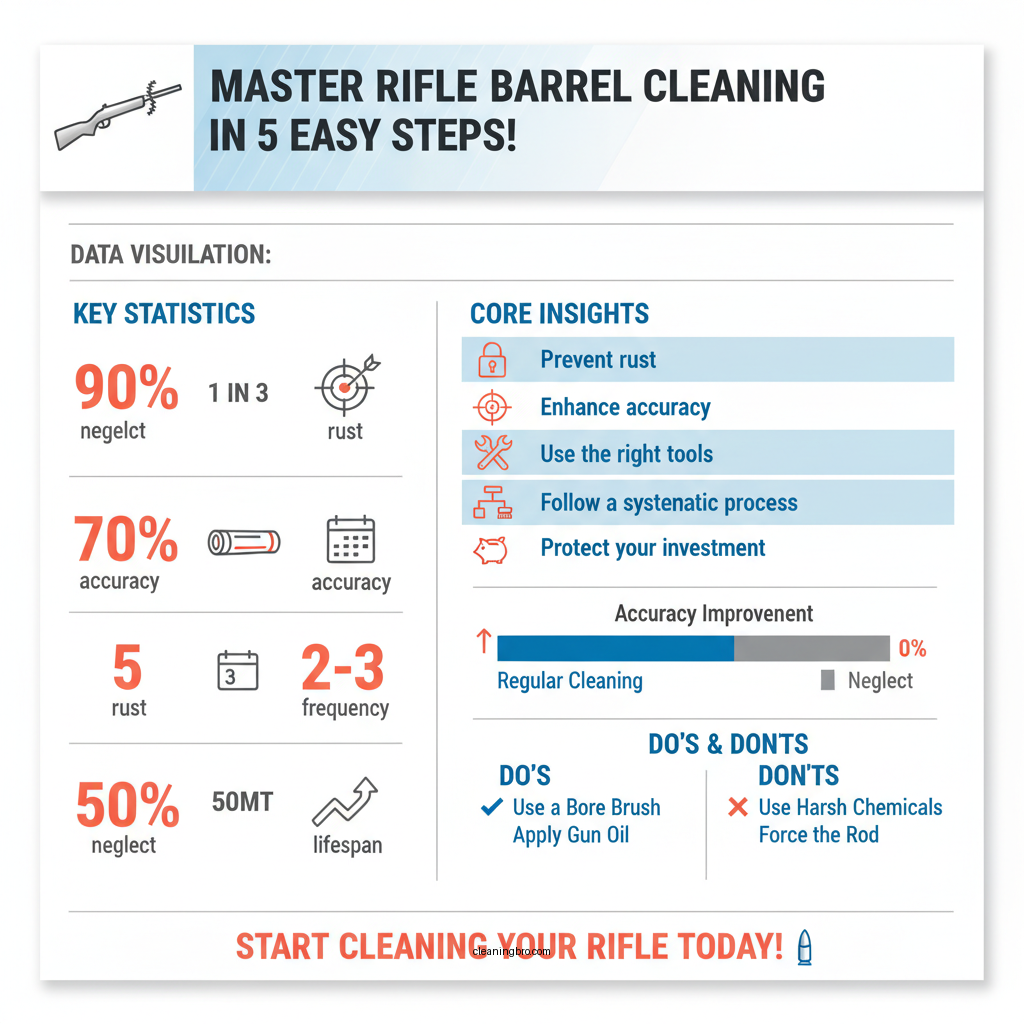 how to clean rifle barrel - Data Infographic and Statistics