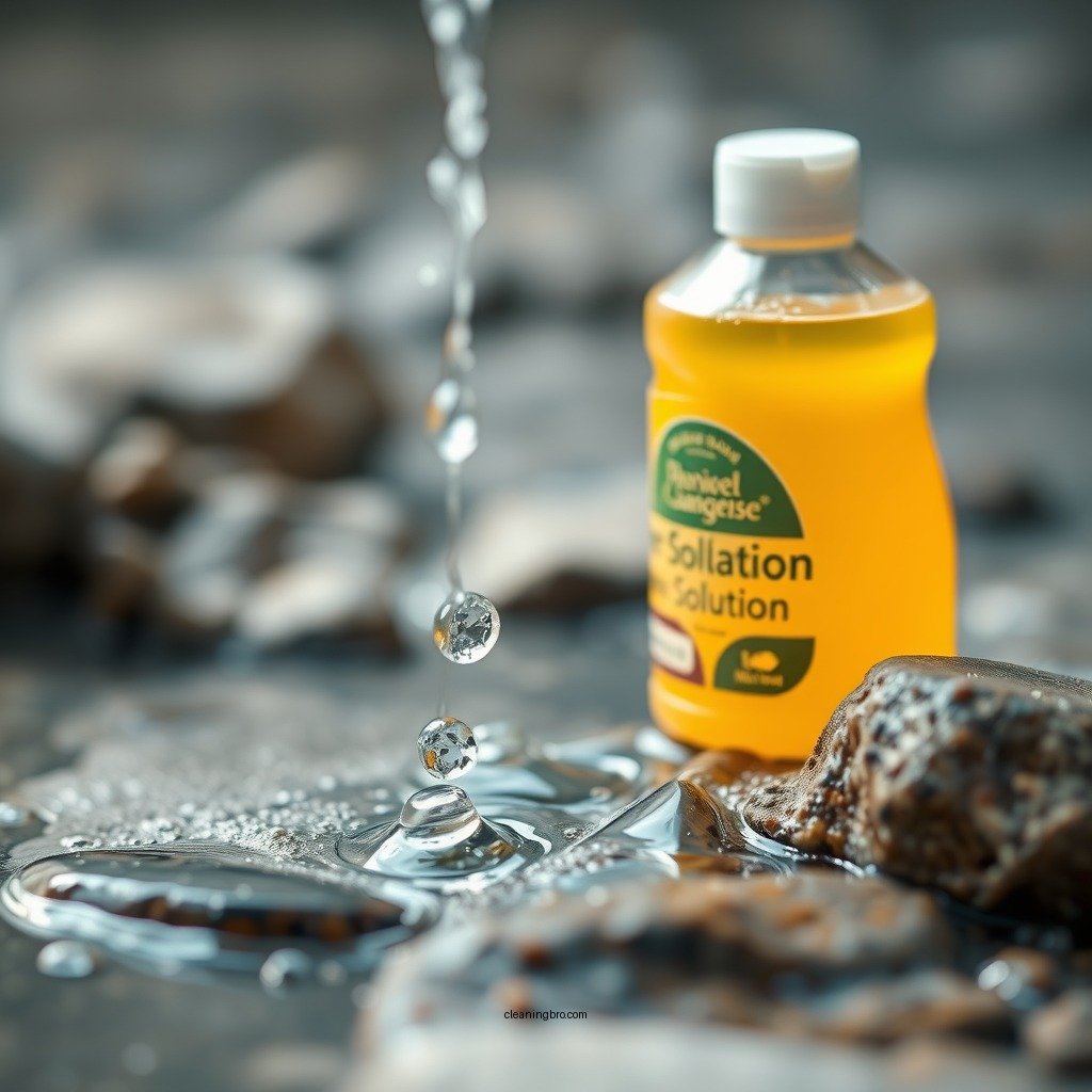 Apply the Cleaning Solution - how to clean river rock shower floor
