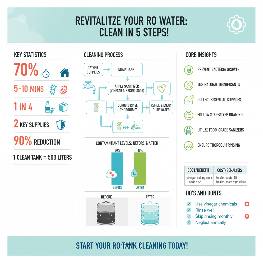how to clean ro water tank - Data Infographic and Statistics