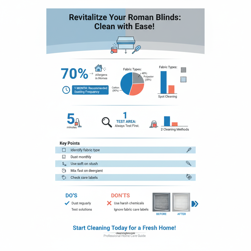 how to clean roman blinds - Data Infographic and Statistics