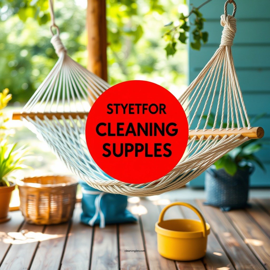 Gather Your Cleaning Supplies - how to clean rope hammock