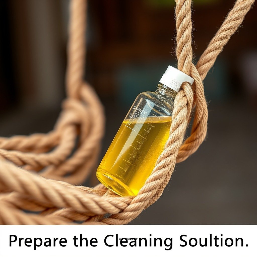Prepare the Cleaning Solution - how to clean rope hammock