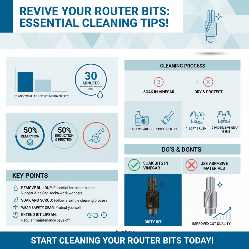 how to clean router bits - Data Infographic and Statistics