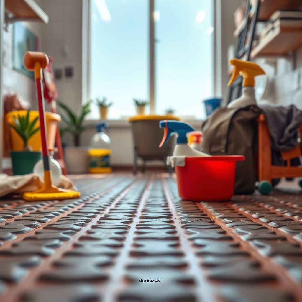Essential Cleaning Supplies - how to clean rubber floor
