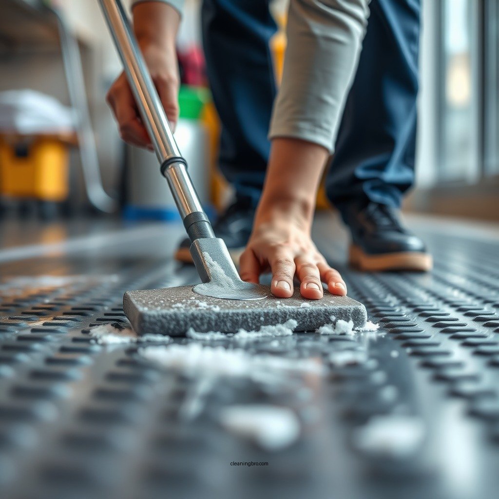 Step-by-Step Cleaning Process - how to clean rubber floor