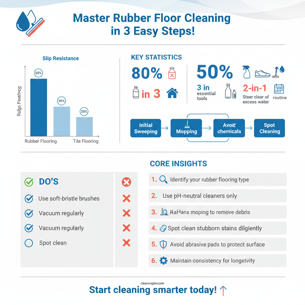 how to clean rubber floors - Data Infographic and Statistics