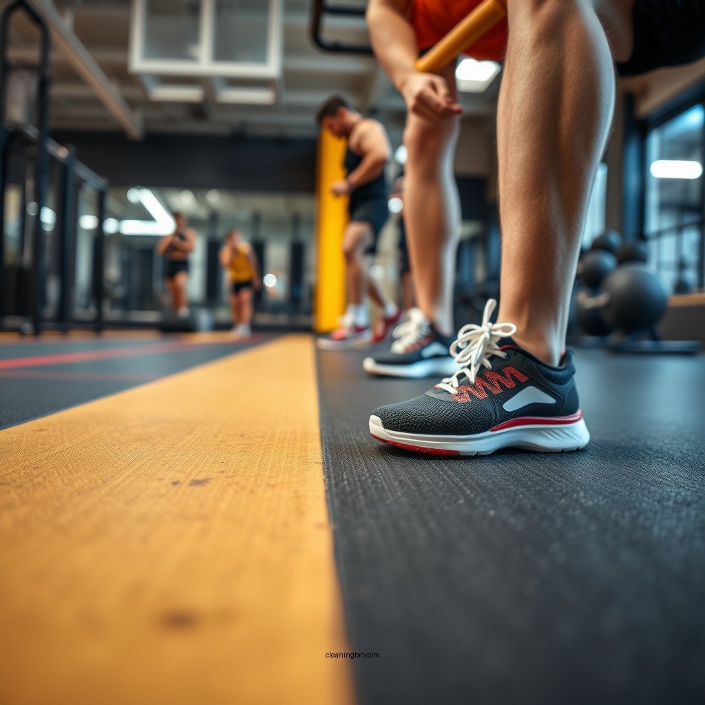 Dealing with Stains and Scuff Marks - how to clean rubber gym flooring