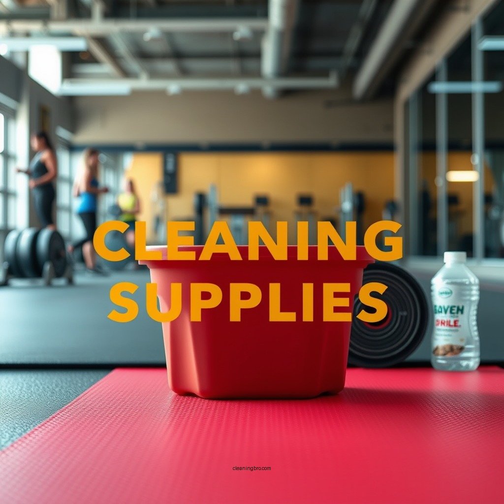 Gather Your Cleaning Supplies - how to clean rubber gym mats