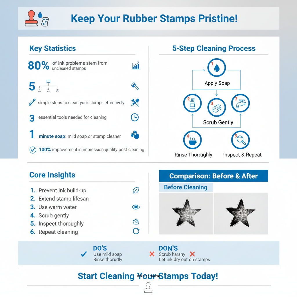 how to clean rubber ink stamps - Data Infographic and Statistics