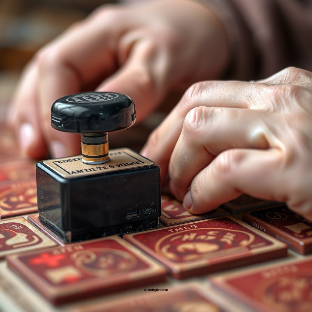 Step-by-Step Cleaning Process - how to clean rubber ink stamps