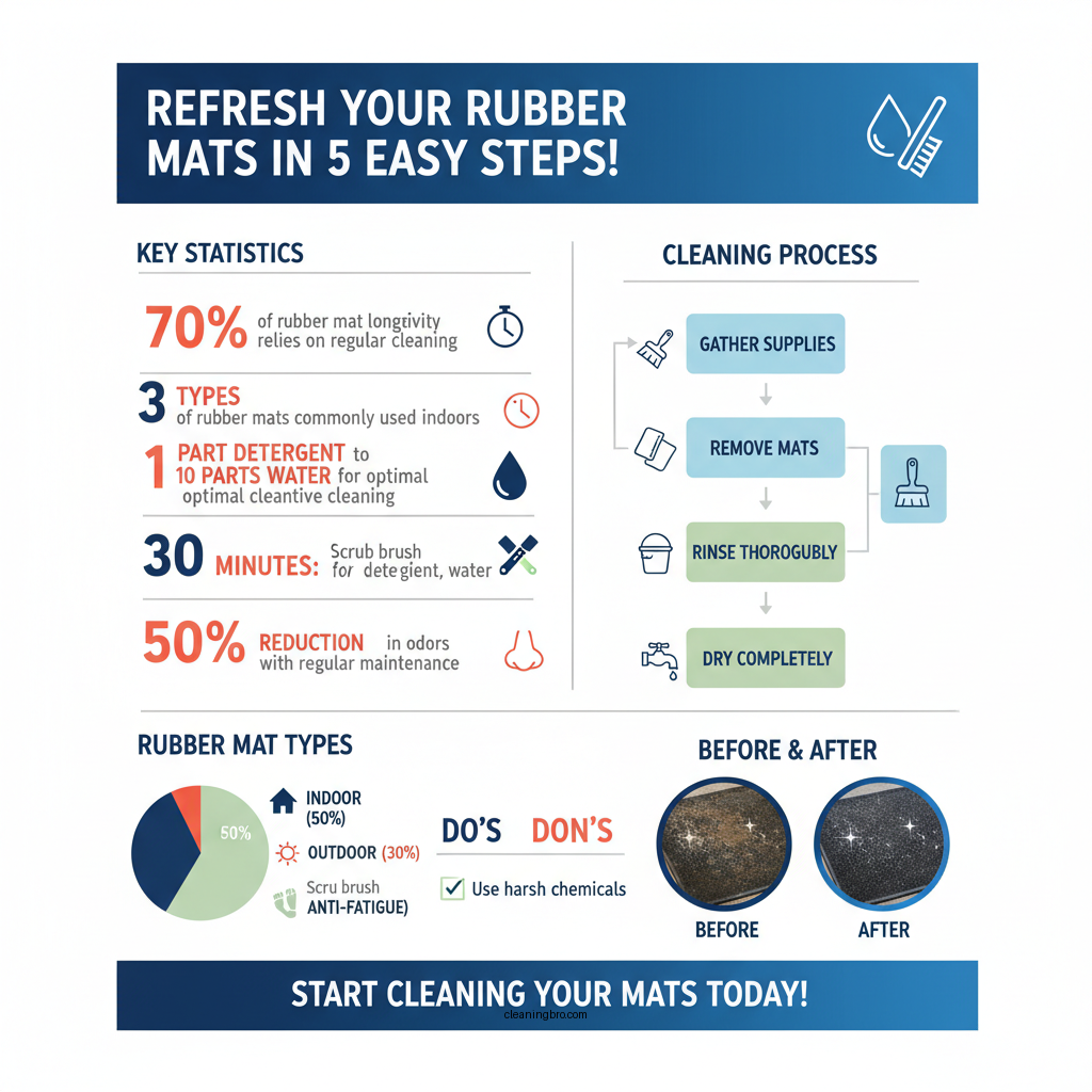 how to clean rubber mats - Data Infographic and Statistics