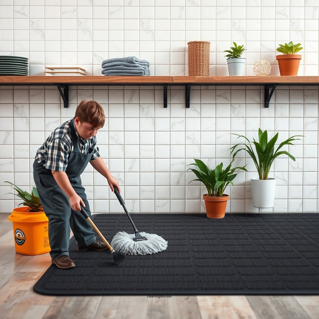 Preparing for Cleaning - how to clean rubber mats