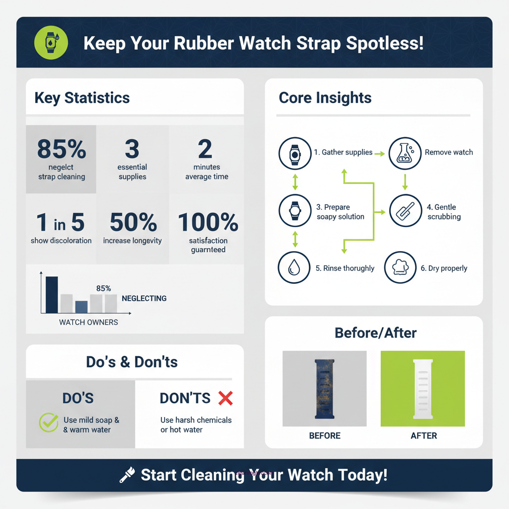 how to clean rubber strap watch - Data Infographic and Statistics