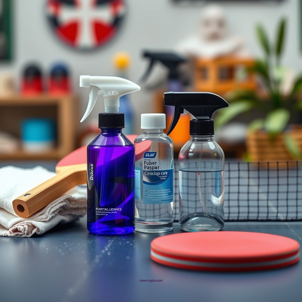 Essential Cleaning Materials - how to clean rubber table tennis