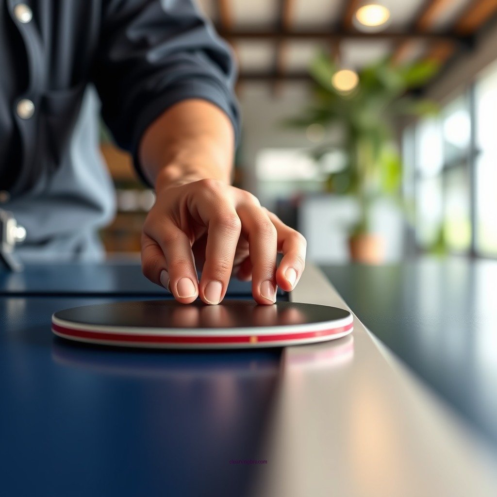 Step-by-Step Cleaning Process - how to clean rubber table tennis