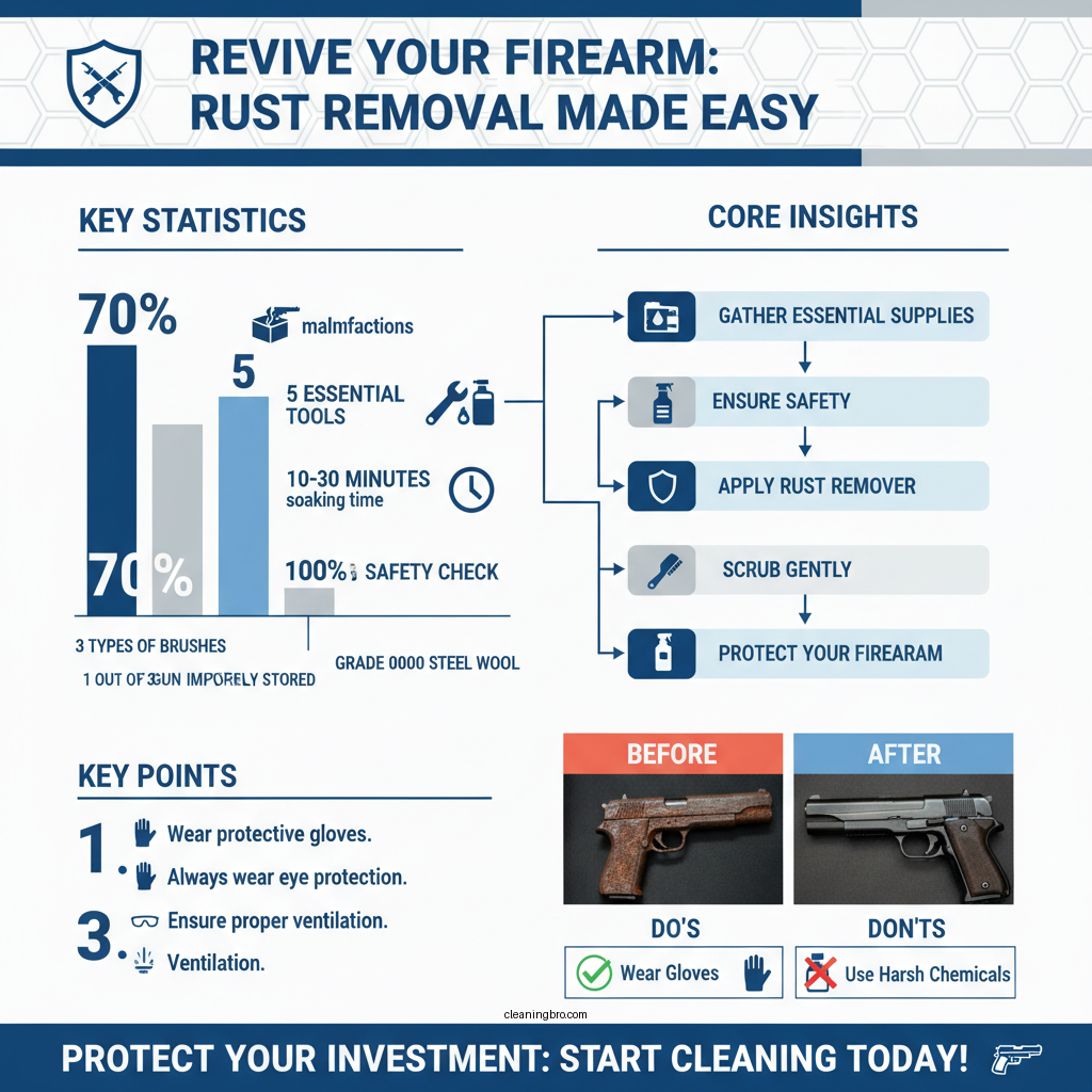 how to clean rust from a gun - Data Infographic and Statistics