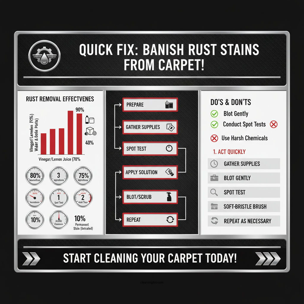 how to clean rust out of carpet - Data Infographic and Statistics
