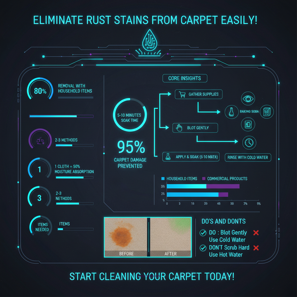 how to clean rust stains out of carpet - Data Infographic and Statistics