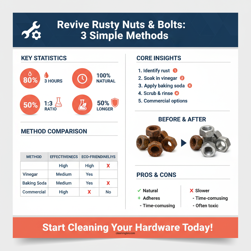 how to clean rusty nuts and bolts - Data Infographic and Statistics
