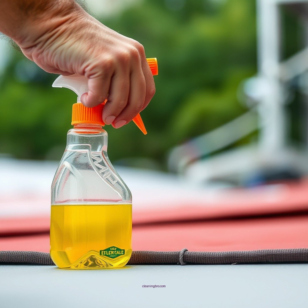 Apply the Cleaning Solution - how to clean rv awning
