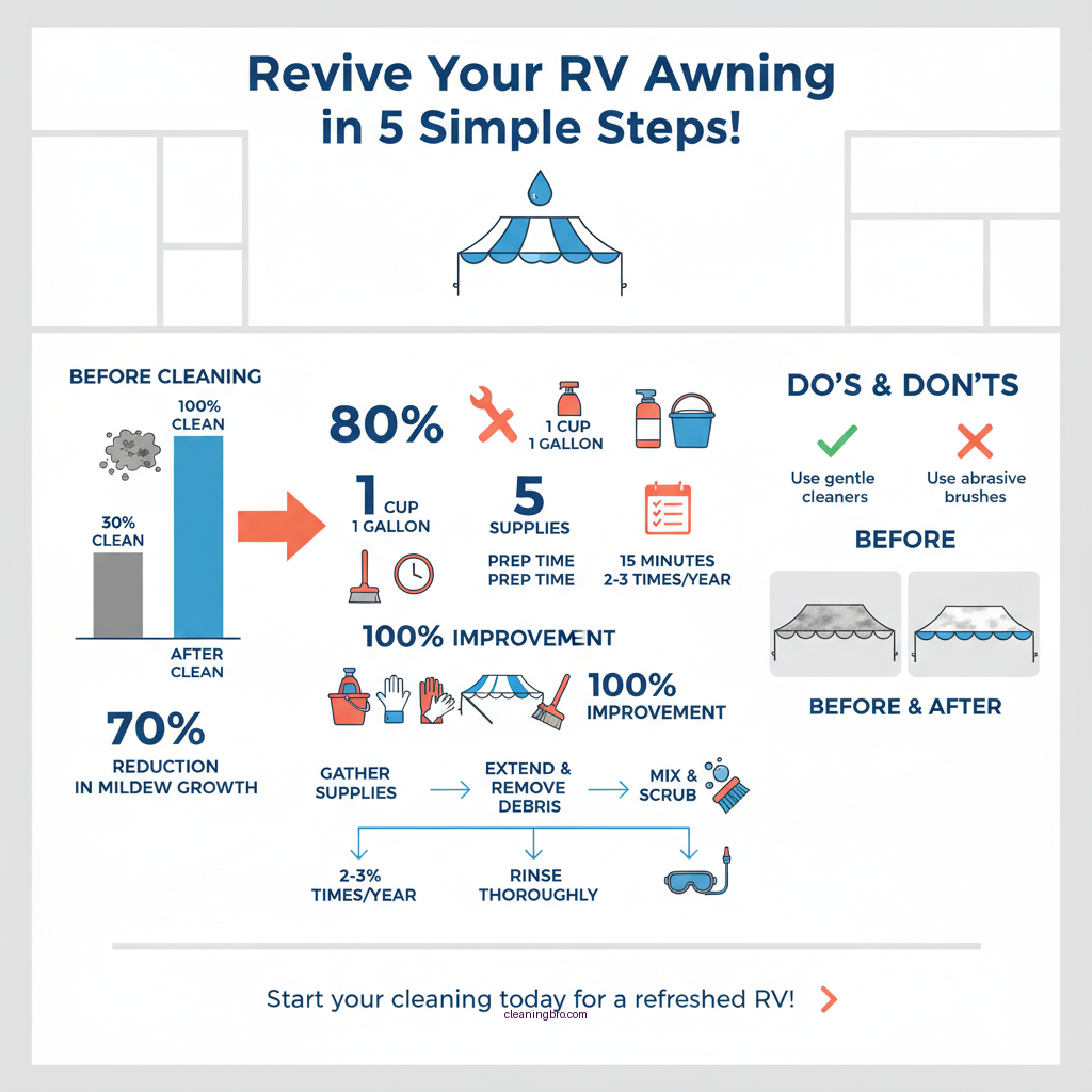 how to clean rv awning - Data Infographic and Statistics