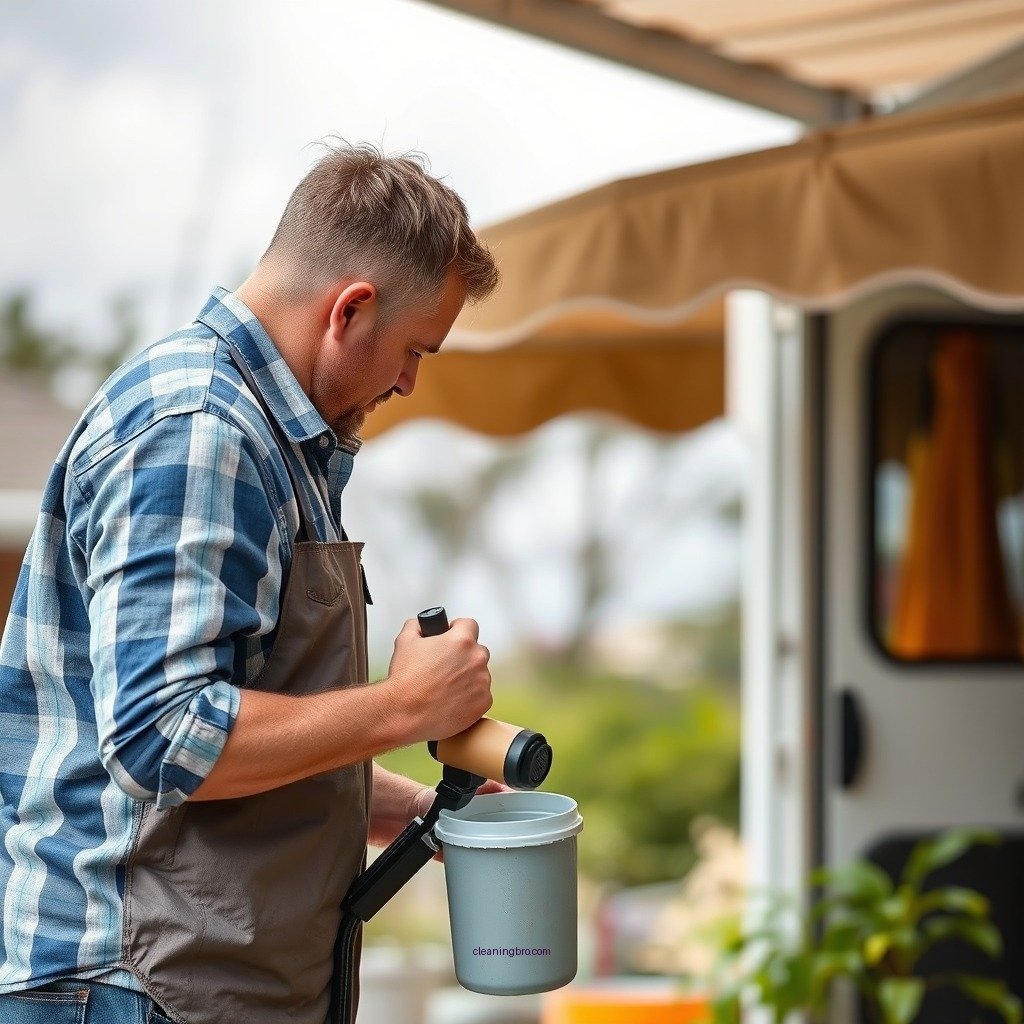 Prepare the Awning for Cleaning - how to clean rv awning