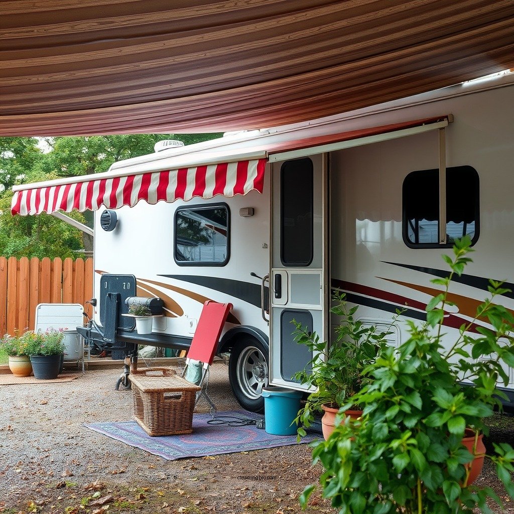Preparing to Clean - how to clean rv awnings