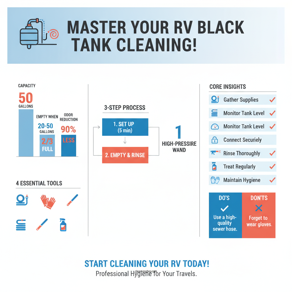how to clean rv black holding tank - Data Infographic and Statistics
