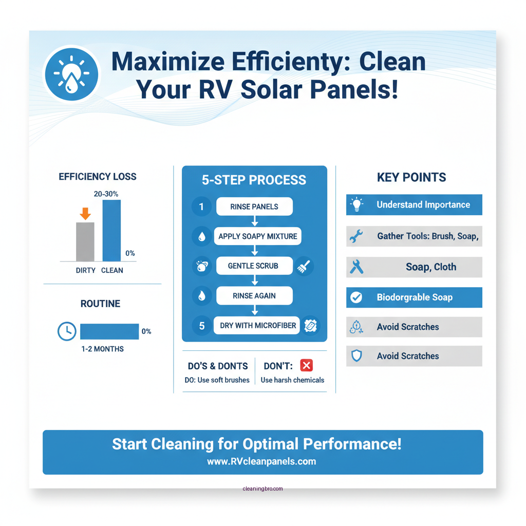 how to clean rv solar panels - Data Infographic and Statistics