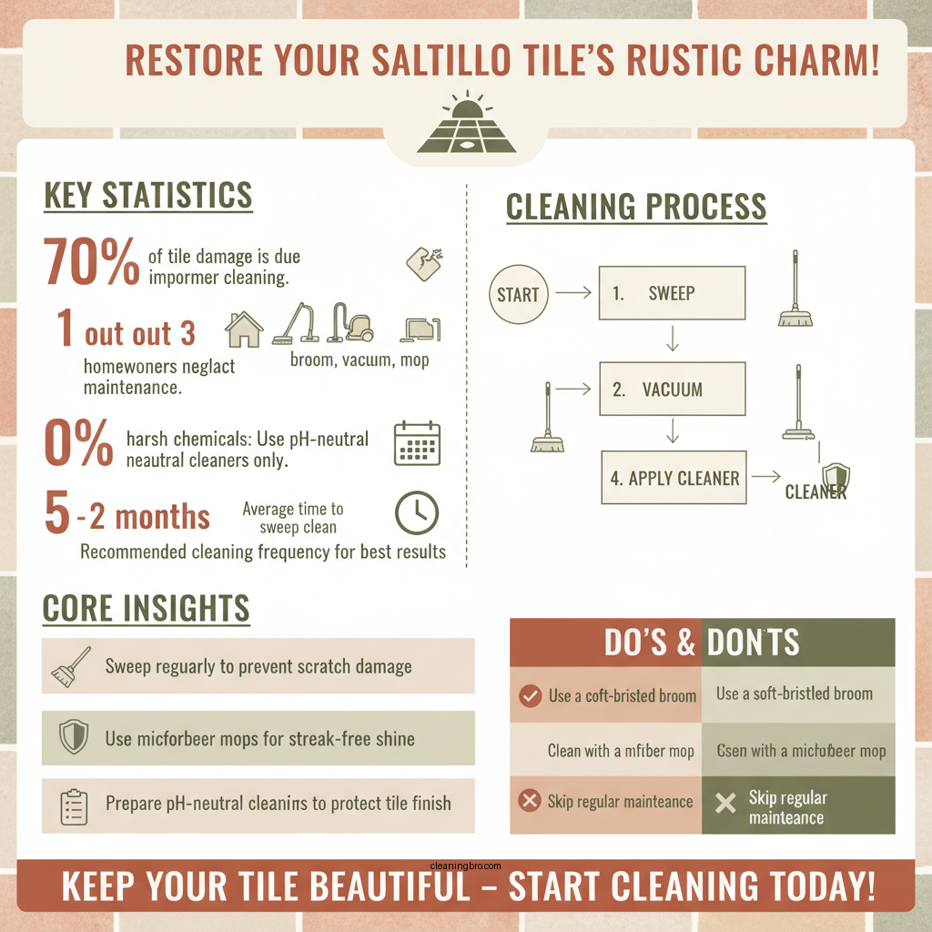 how to clean saltillo tile - Data Infographic and Statistics