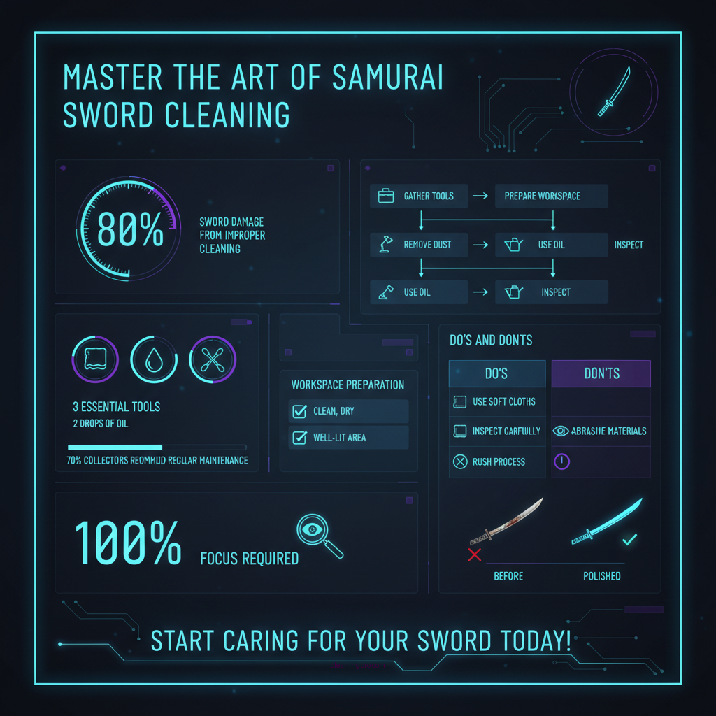how to clean samurai sword - Data Infographic and Statistics