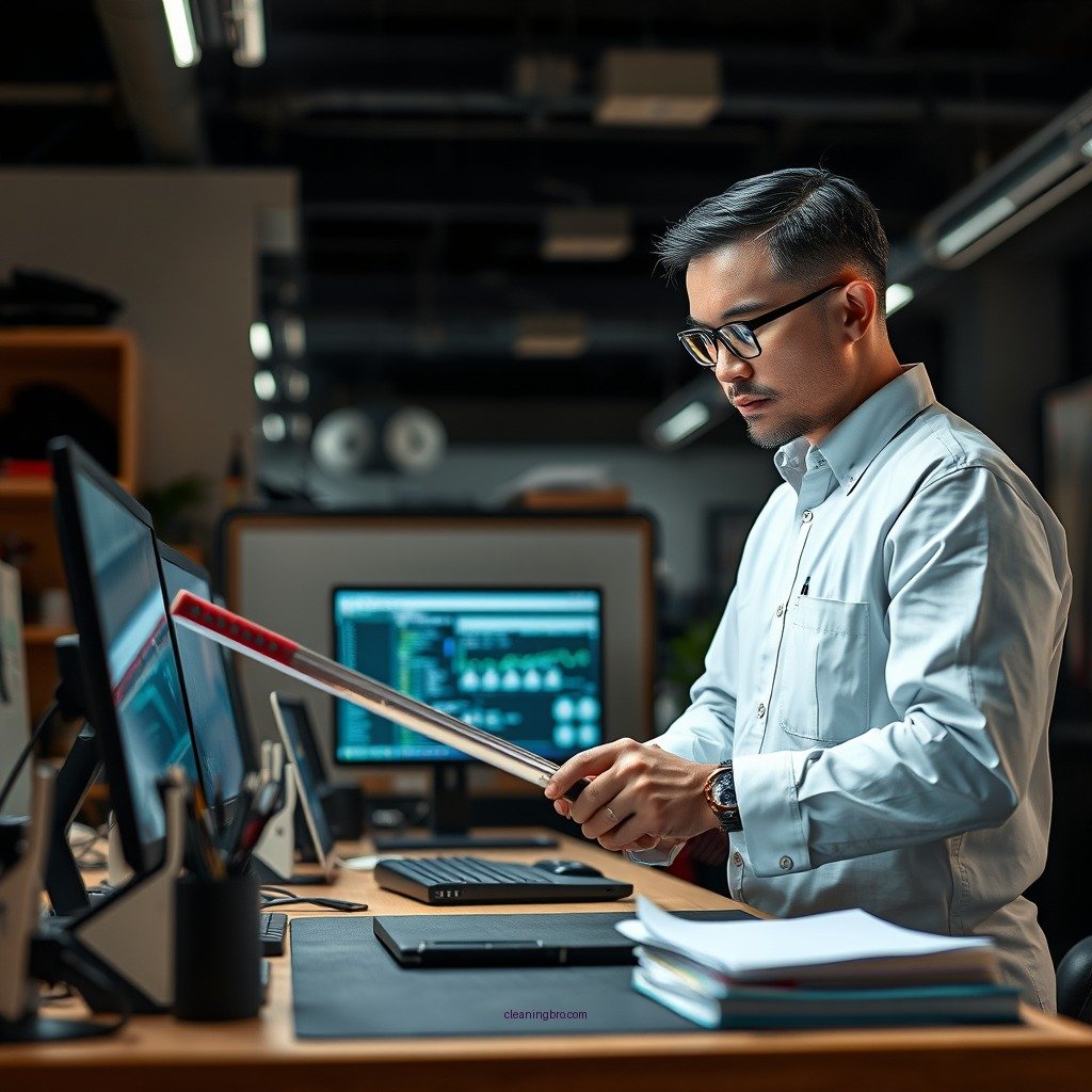 Prepare the Workspace - how to clean samurai sword
