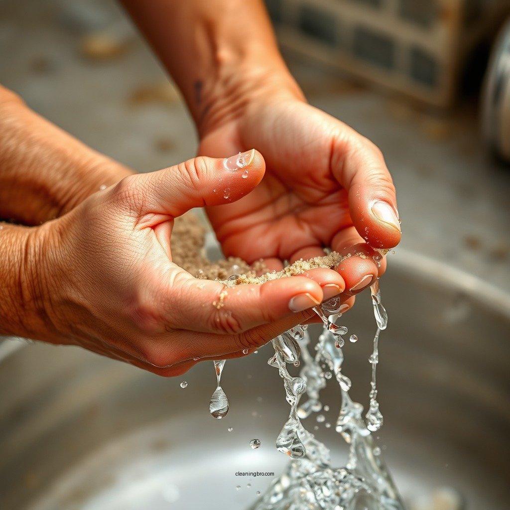 Method 1: Rinsing with Water - how to clean sand