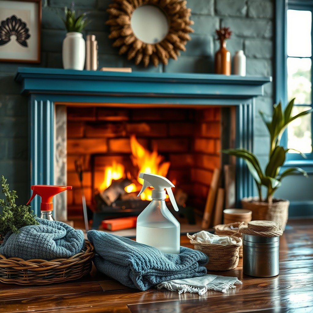 Gathering Necessary Cleaning Supplies - how to clean sandstone fireplace