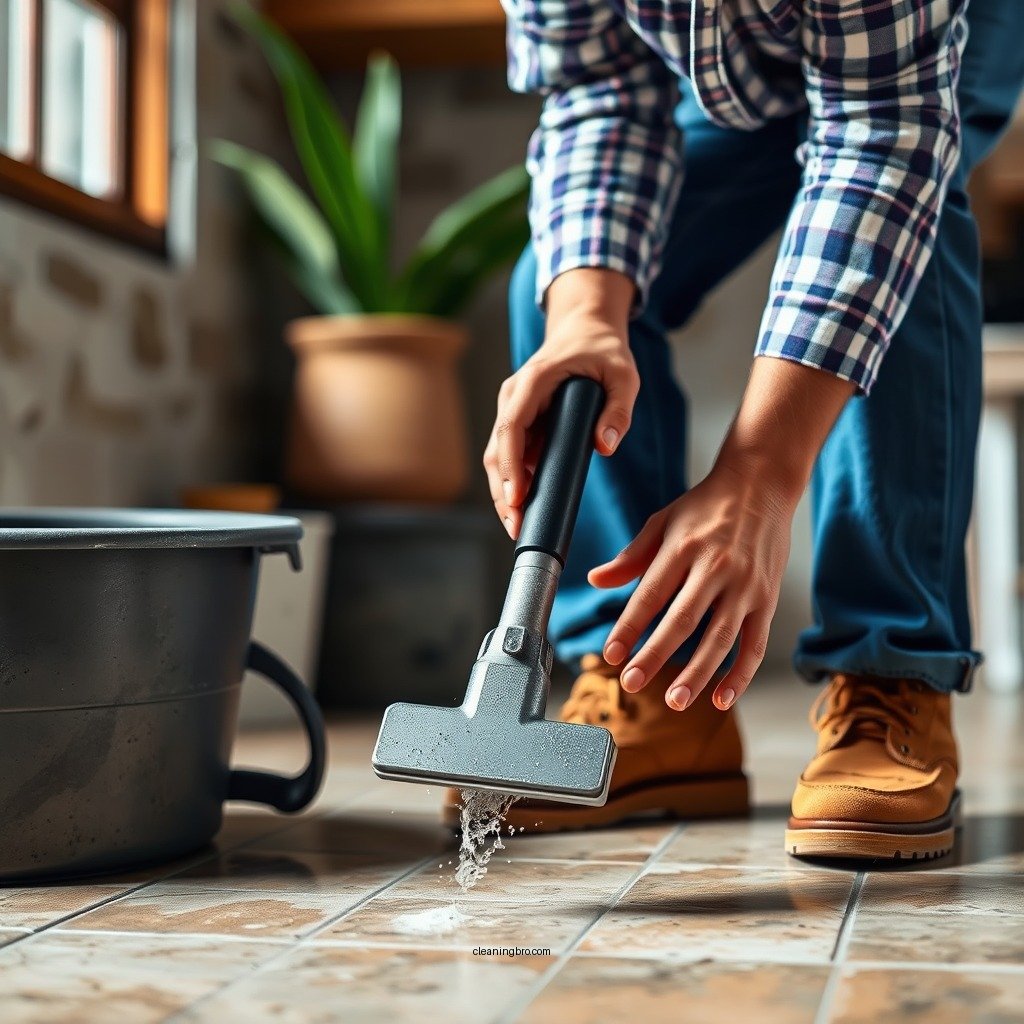 Step-by-Step Cleaning Process - how to clean sandstone floors