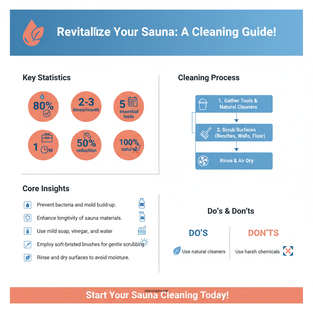 how to clean sauna - Data Infographic and Statistics