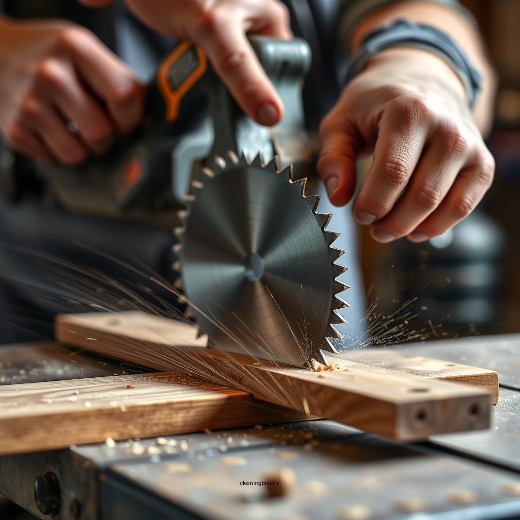 Prepare the Blades for Cleaning - how to clean saw blades