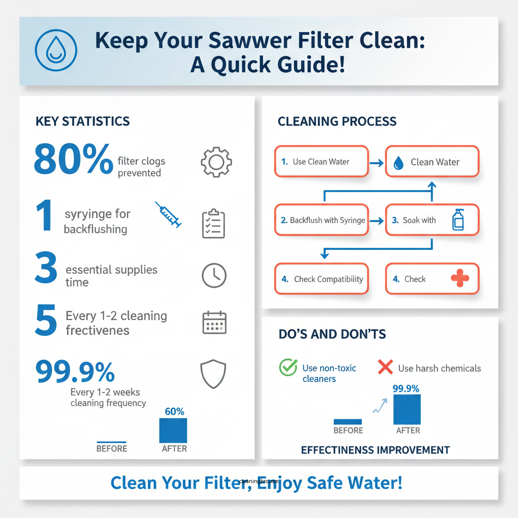 how to clean sawyer filter - Data Infographic and Statistics