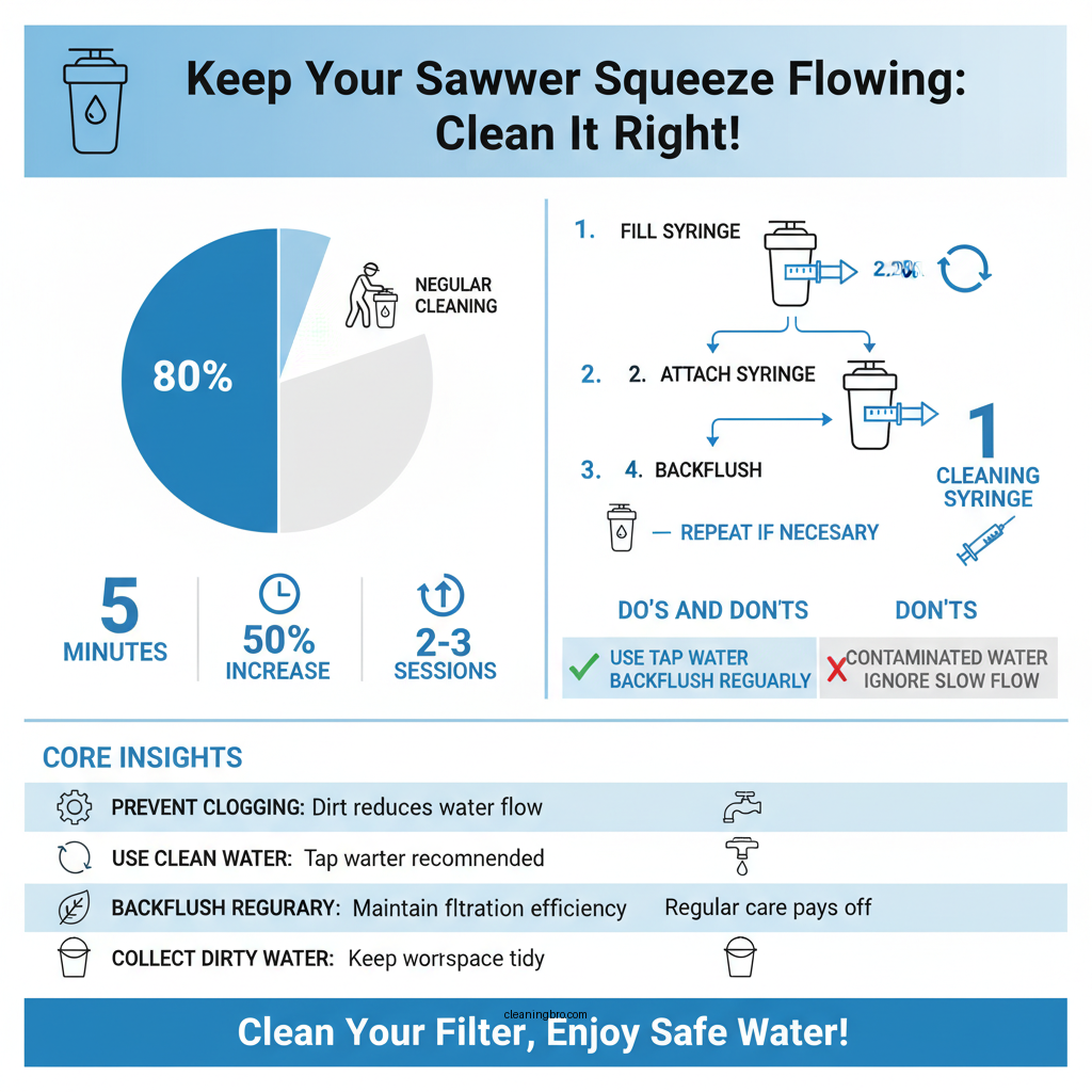 how to clean sawyer squeeze - Data Infographic and Statistics