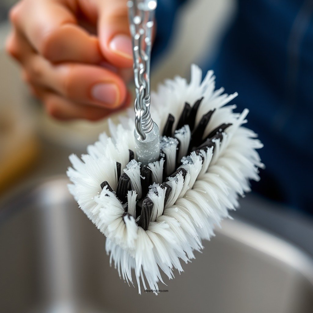 Step-by-Step Cleaning Process - how to clean scrubbing brush