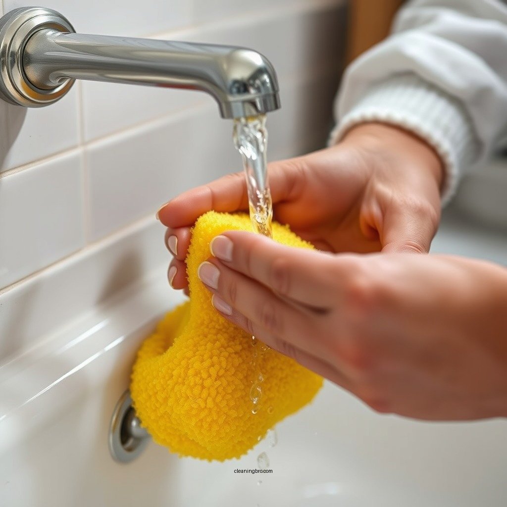 Rinsing Your Sponge - how to clean sea sponge
